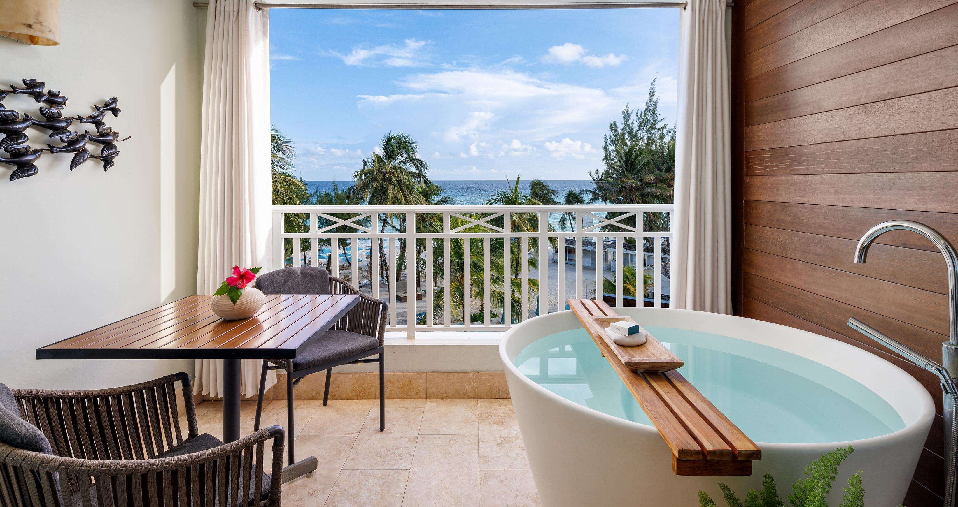 Suite Club, 1 chambre, vue océan (Beachfront Club Level Suite) | Vue de la chambre
