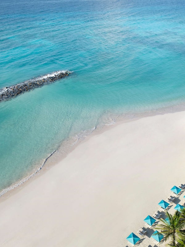 On the beach, white sand, beach massages, scuba diving