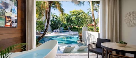 Luksus-suite - 1 soveværelse - udsigt til have (Crystal Lagoon Swim-Up Butler Suite) | Udsigt fra værelset