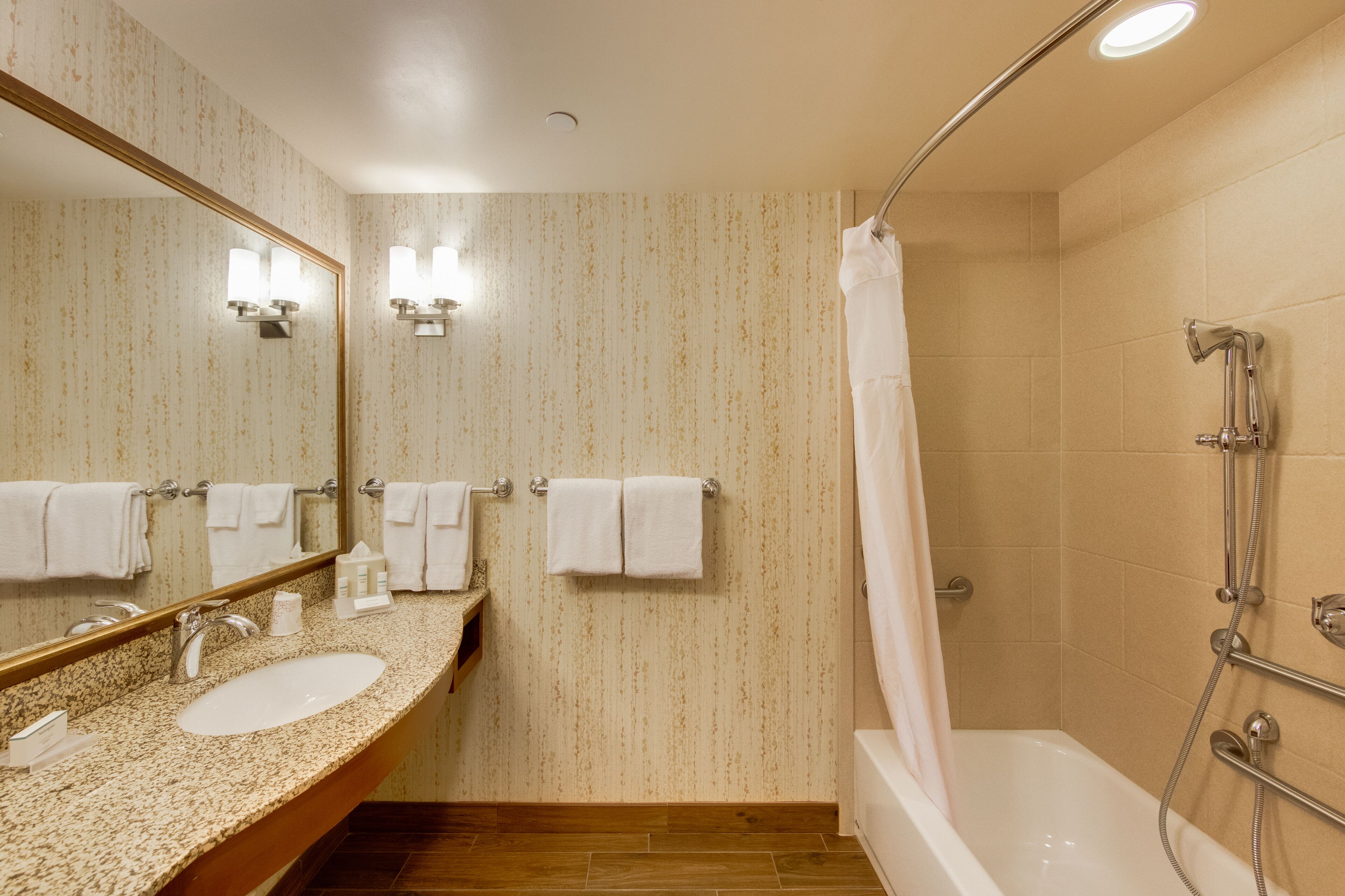 room, 1 king bed | bathroom shower