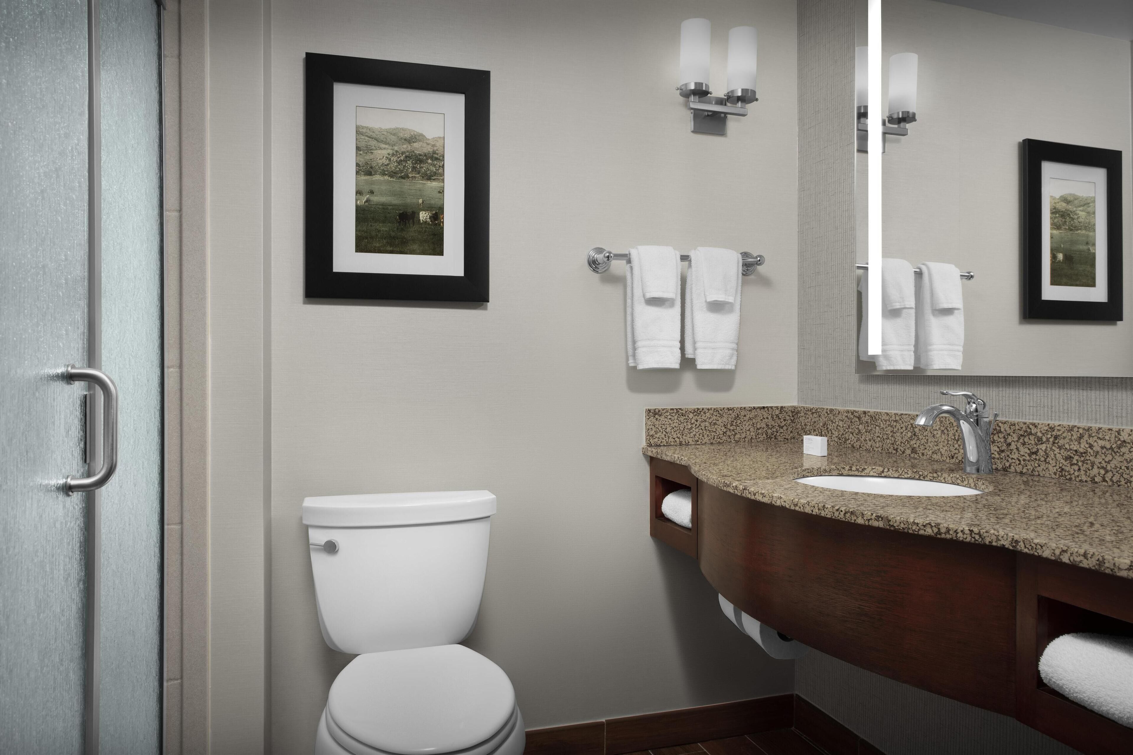 free toiletries, hair dryer, towels, soap