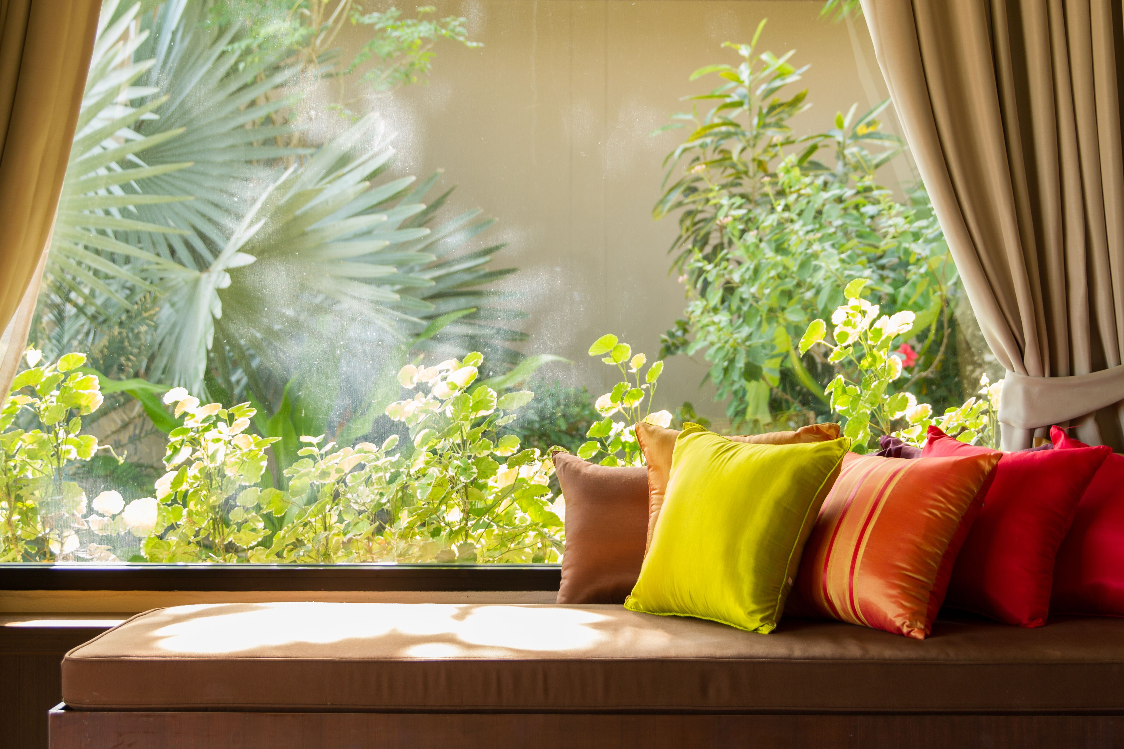 beachfront villa | living area | tv, dvd player, books