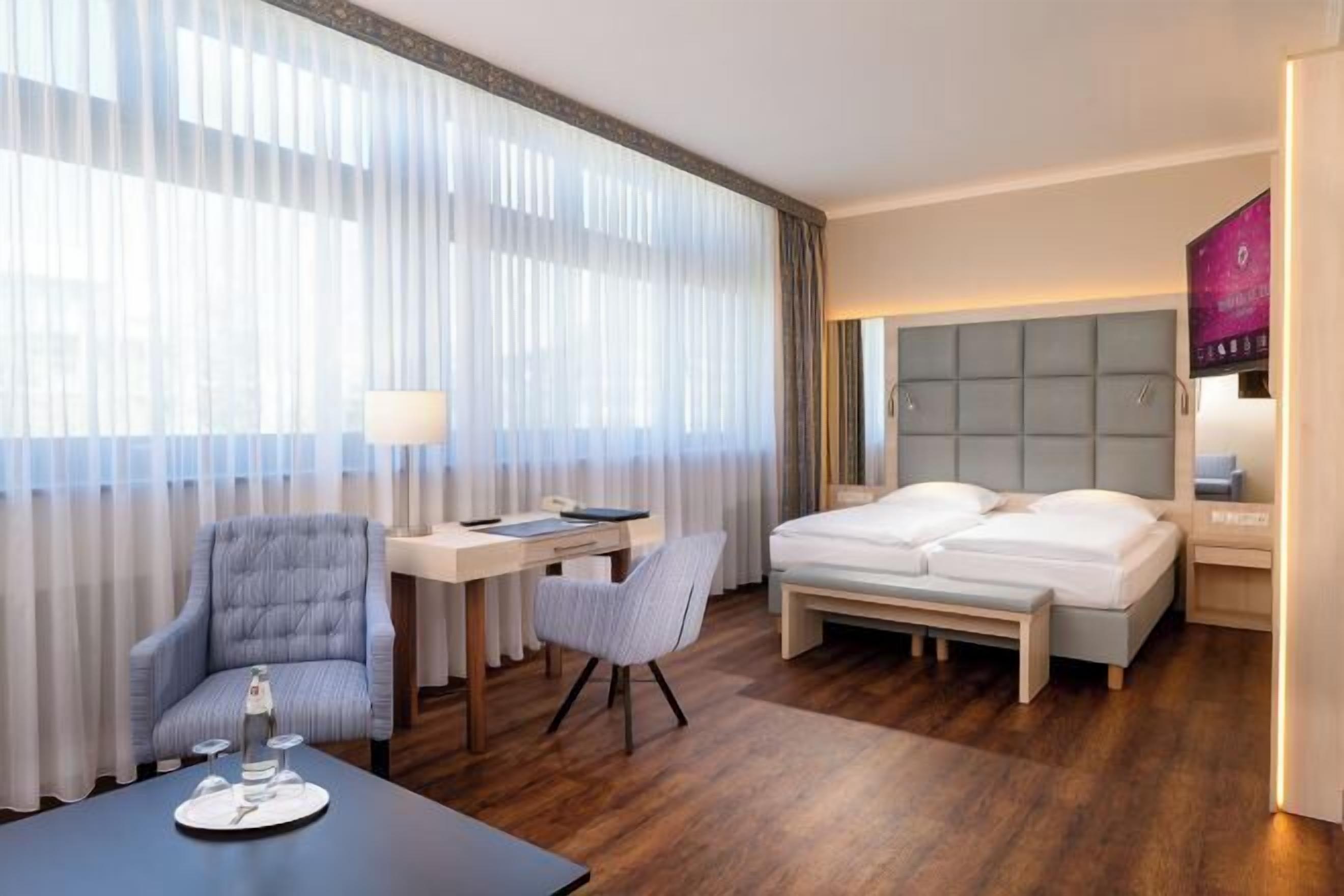 Minibar, in-room safe, desk, blackout curtains