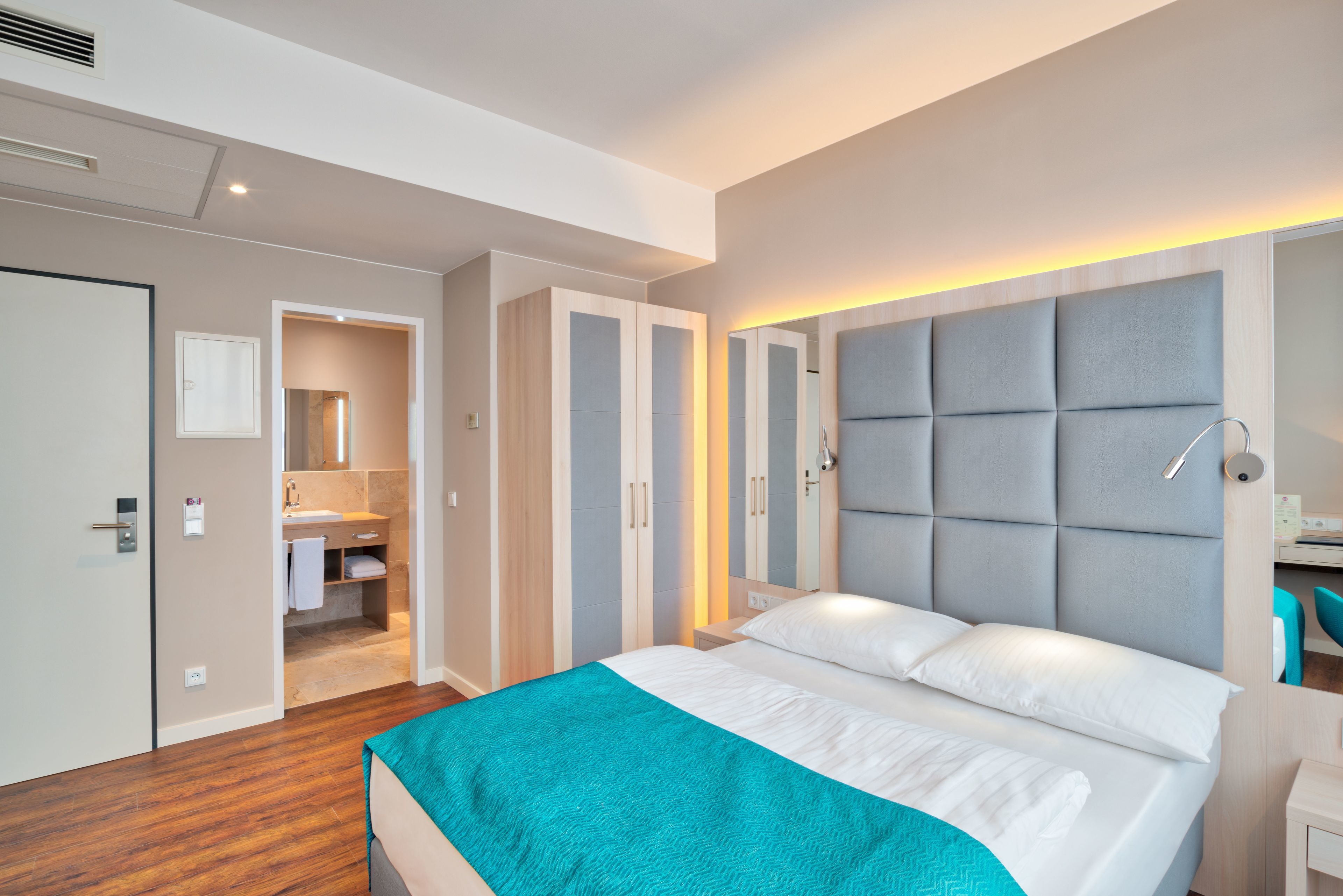 Minibar, in-room safe, desk, blackout curtains