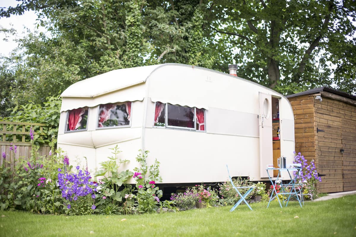 Mobile Home, Shared Bathroom, Garden View (Willow Vintage Caravan) | Exterior