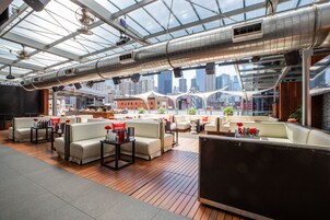 Rooftop bar, alfresco dining, open daily