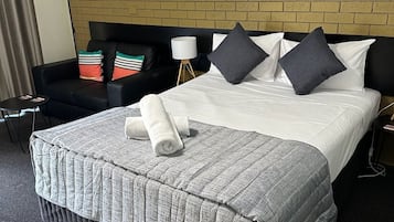 Standard Double Room, 1 Queen Bed | Blackout drapes, iron/ironing board, cribs/infant beds, free WiFi