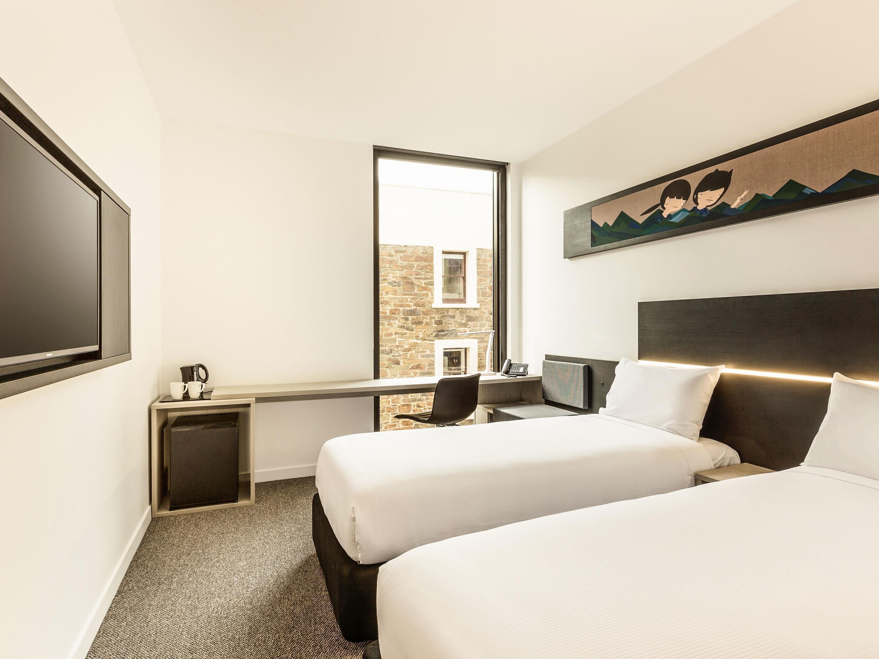 Standard Room, 2 Twin Beds | In-room safe, desk, iron/ironing board, free WiFi