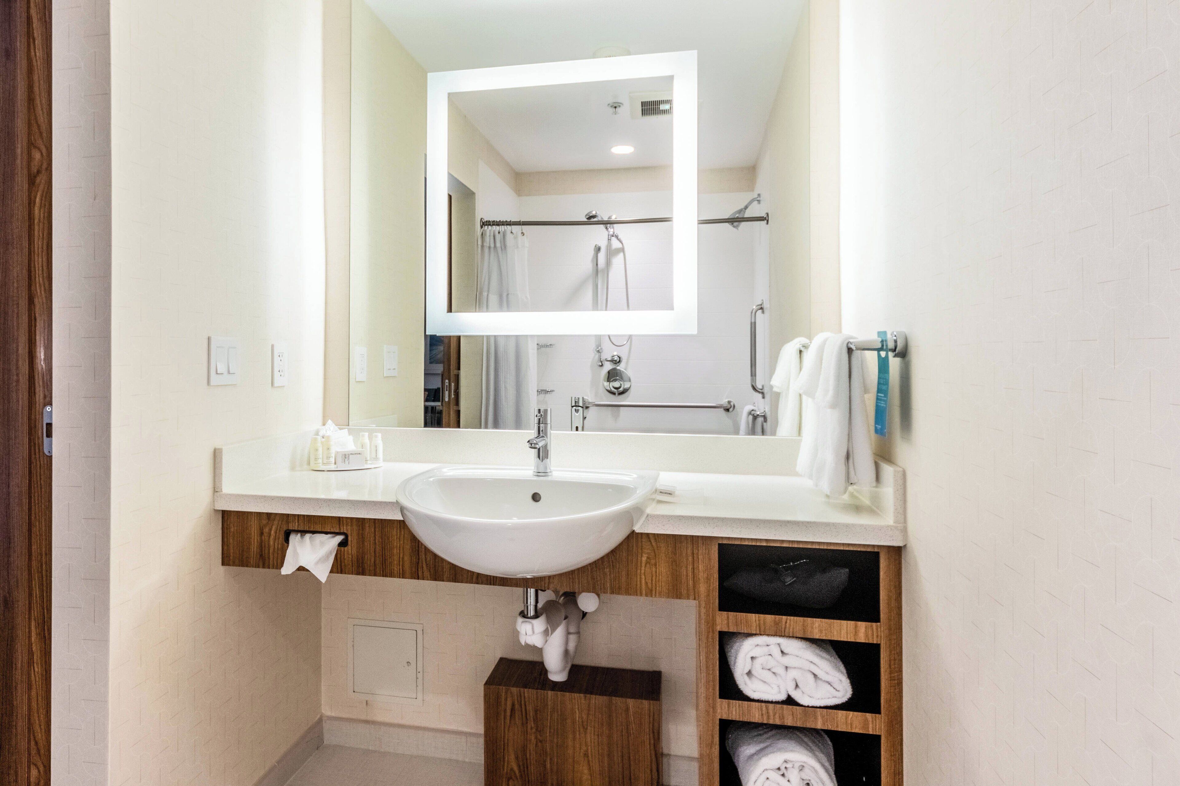 studio, 1 king bed with sofa bed | bathroom | shower, free toiletries, hair dryer, towels