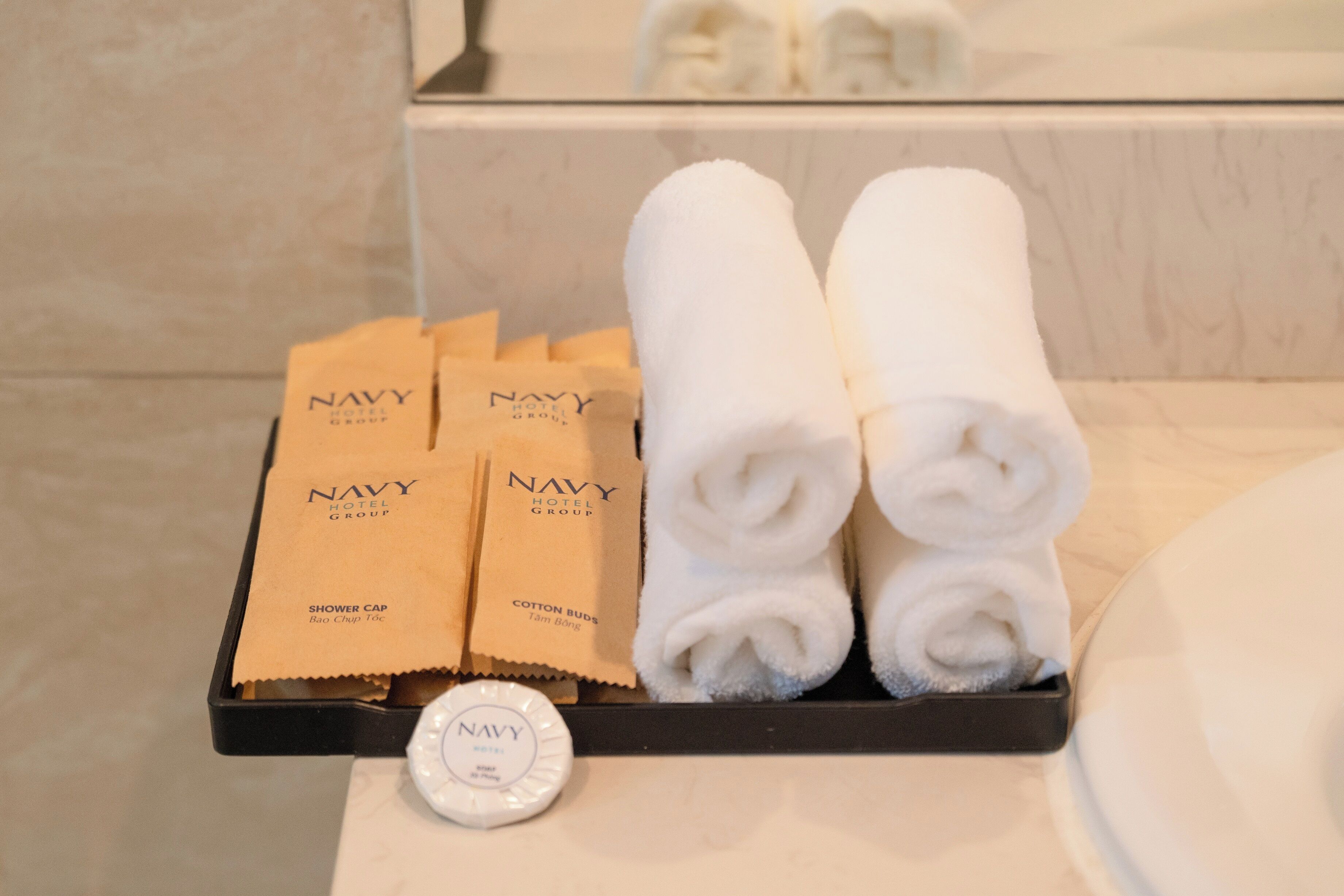 free toiletries, hair dryer, bathrobes, slippers