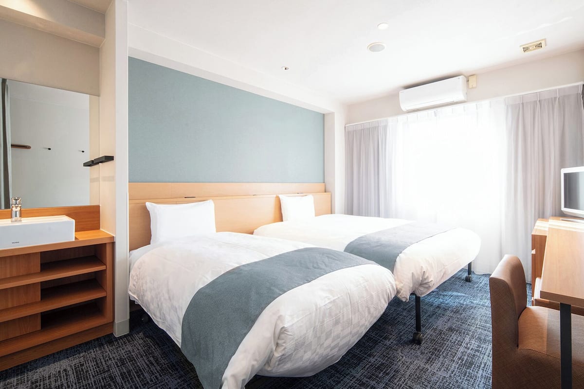 Double Room, Non Smoking (With Extra bed) | Premium bedding, down comforters, desk, blackout drapes