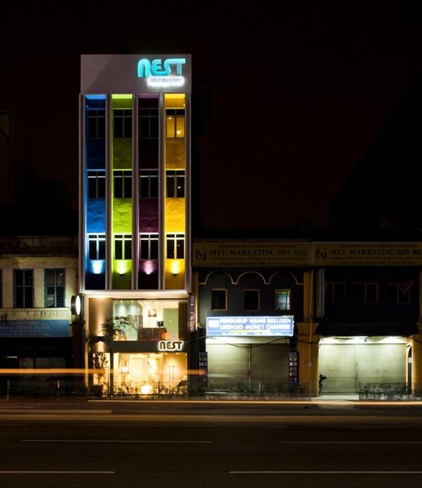Front of property – evening/night
