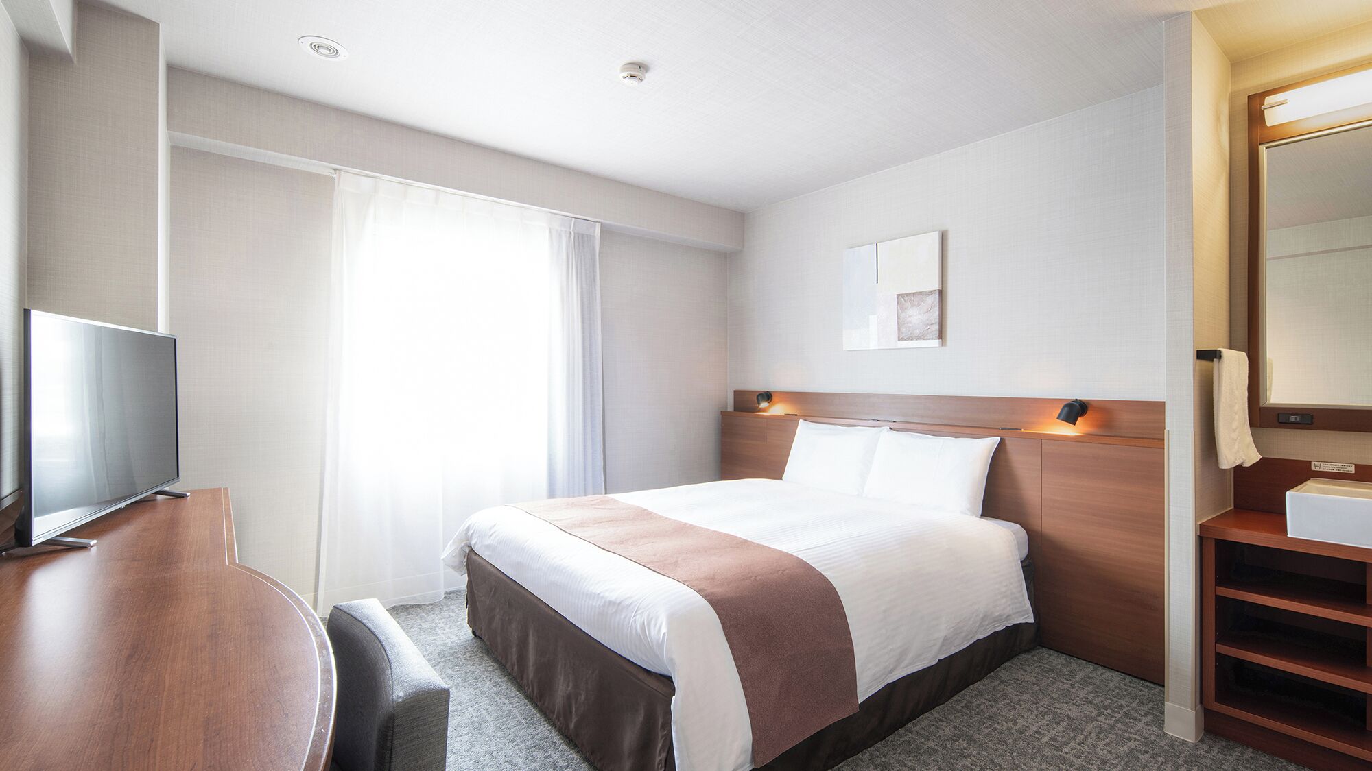 Desk, blackout curtains, iron/ironing board, free WiFi