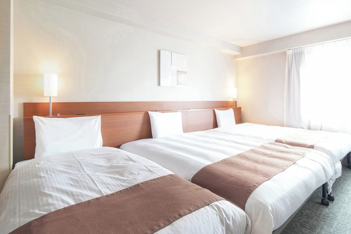 1 bedroom, desk, blackout curtains, iron/ironing board