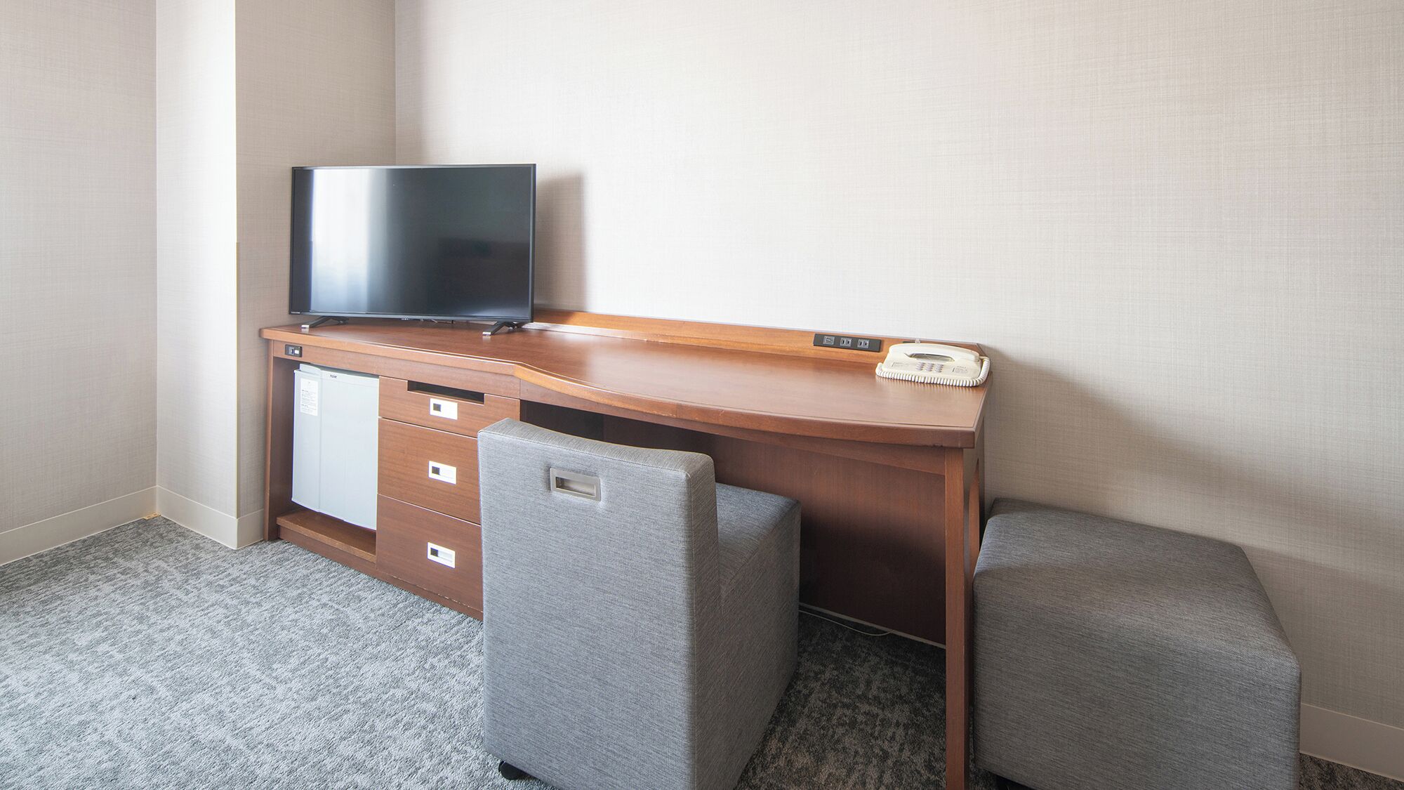 1 bedroom, desk, blackout curtains, iron/ironing board