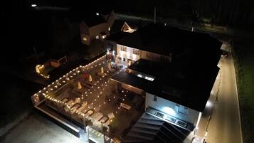 Front of property – evening/night