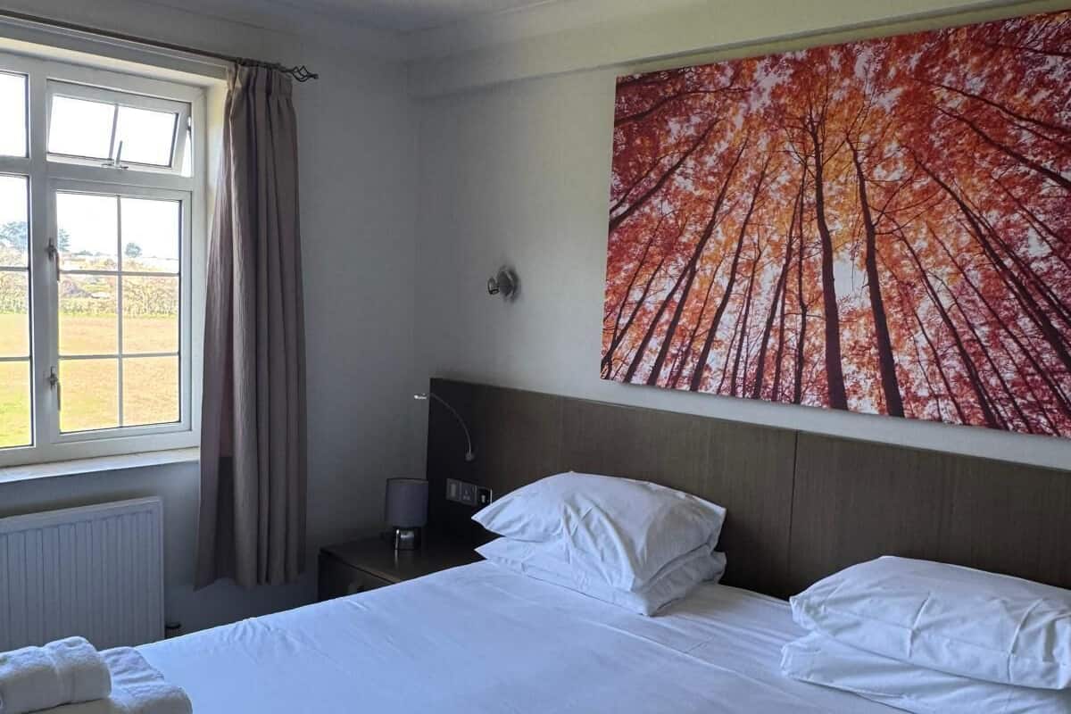 Chambre double | Literie de qualité, décor unique, ameublement unique