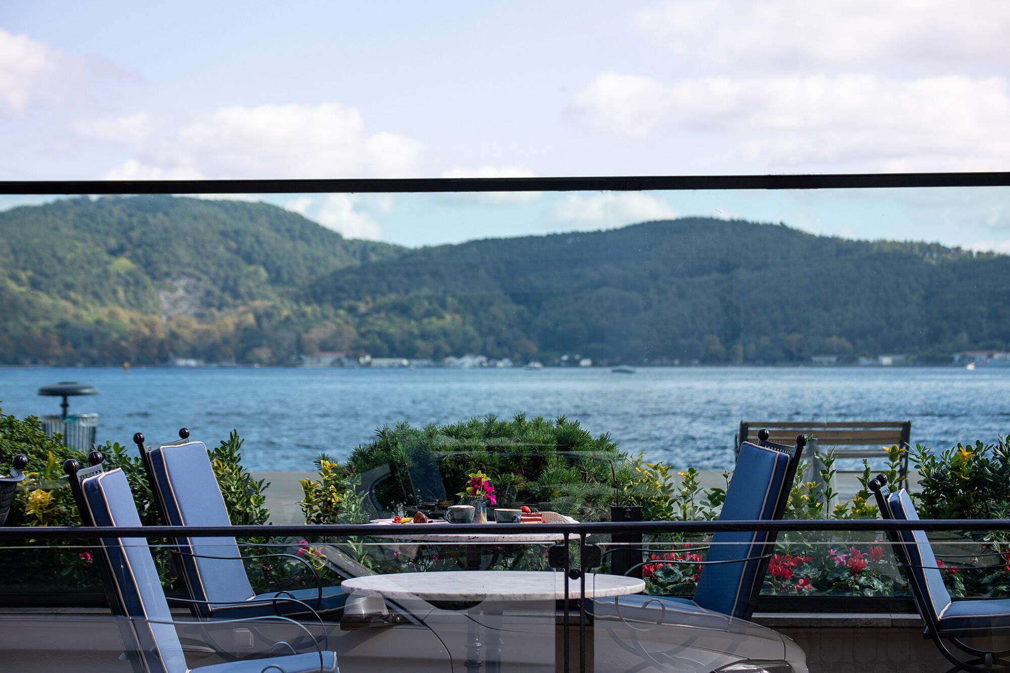 Blick von der Unterkunft