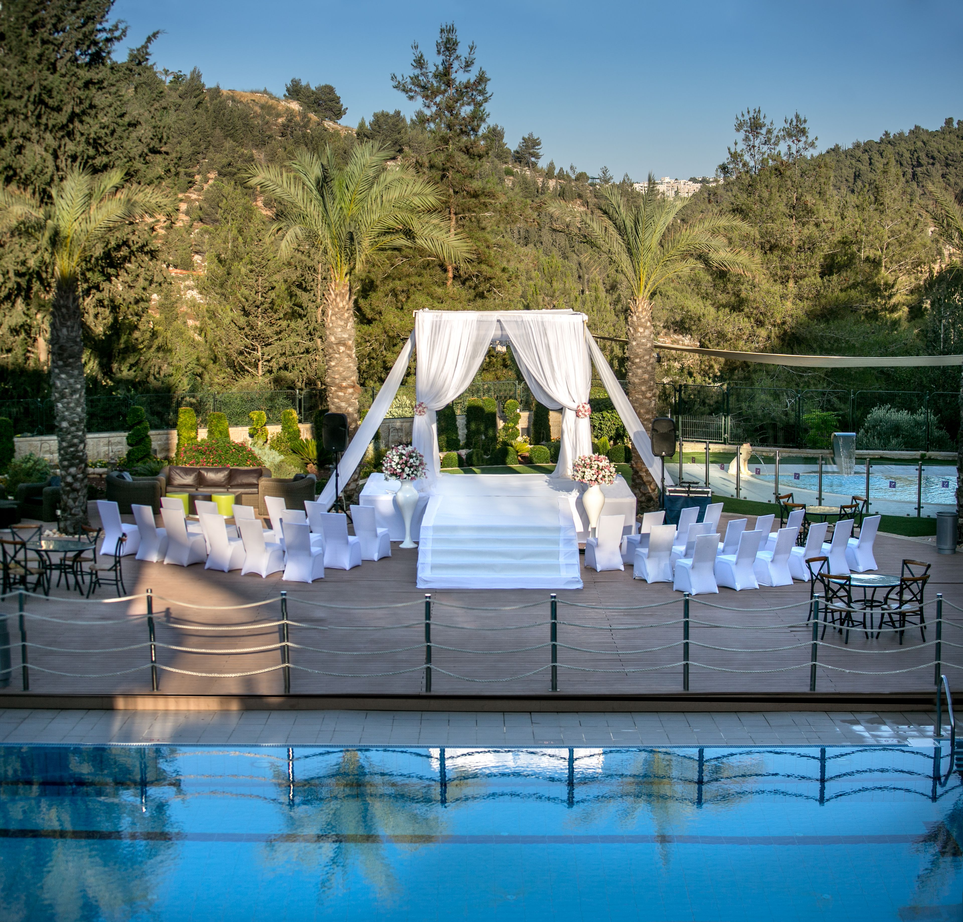 outdoor wedding area