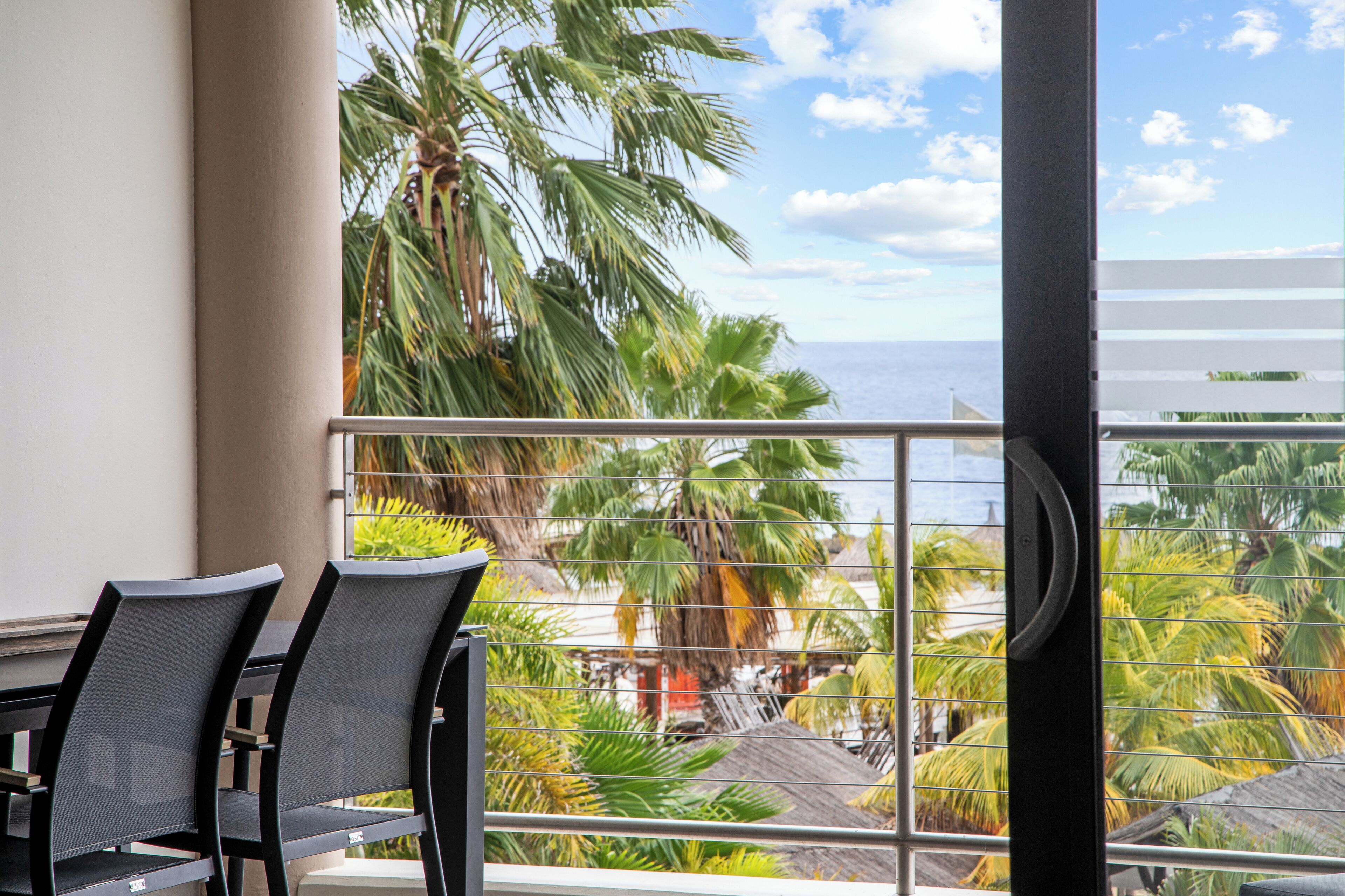 deluxe apartment, 2 bedrooms, partial sea view | living area | lcd tv