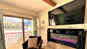 Comfort Condo, 2 Bedrooms, Balcony, Mountain View | Living area | Flat-screen TV - Powderhorn Vacation Rentals (Taos Ski Valley)