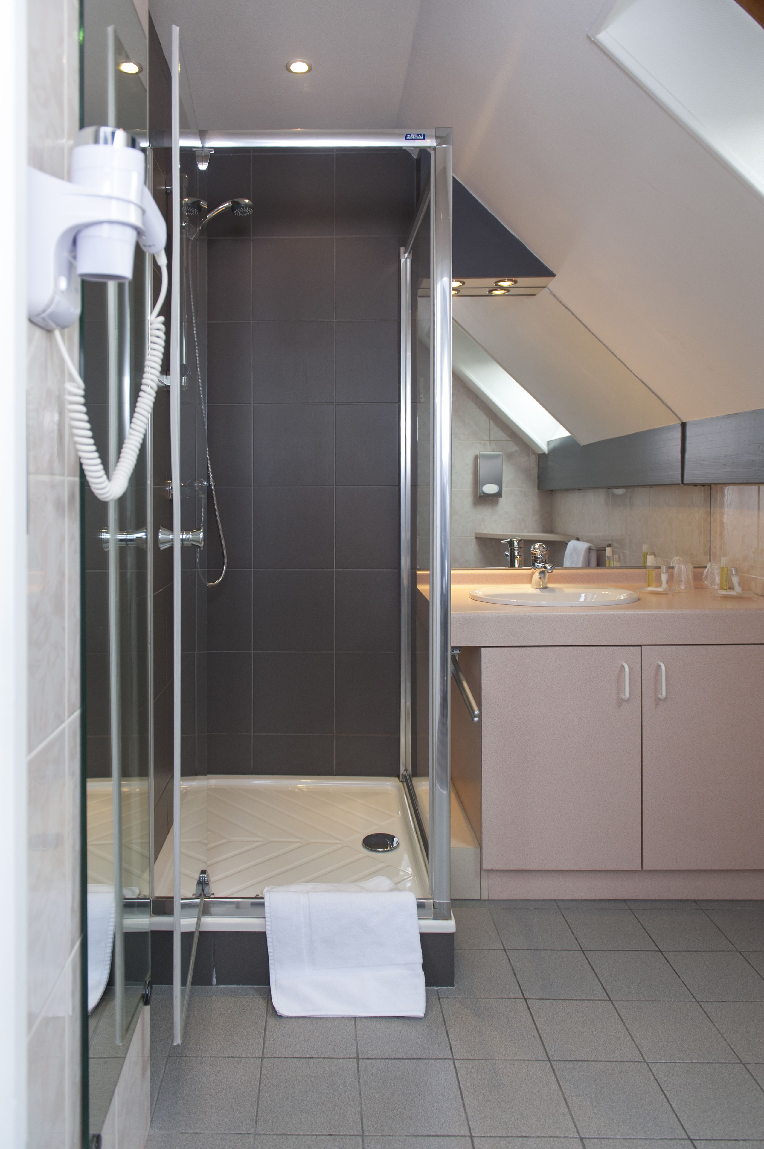 family room | bathroom | free toiletries, hair dryer, towels