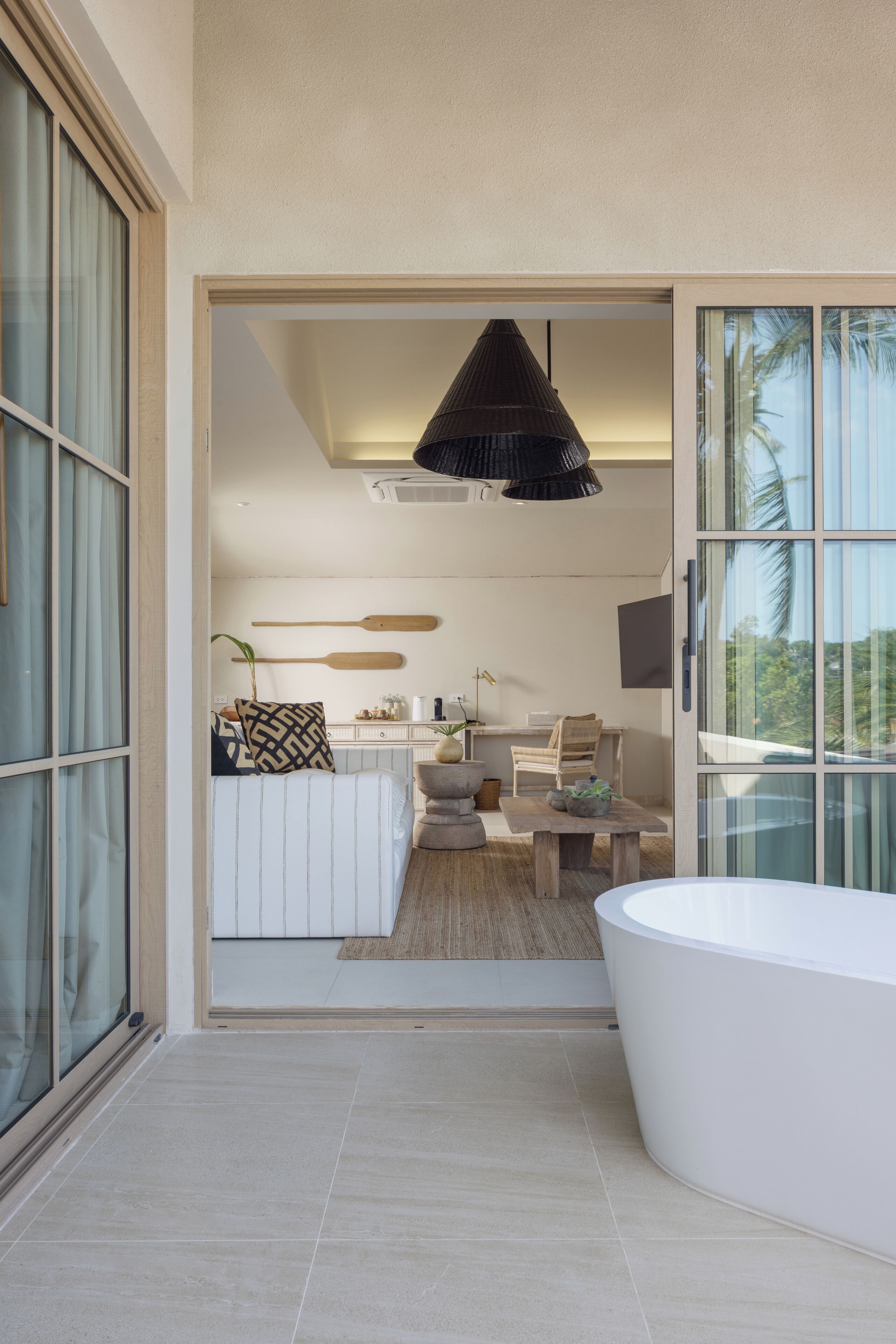 Standardzimmer, Meerblick | Badezimmer | Badewanne und Dusche (separat), Regendusche, Haartrockner, Handtücher