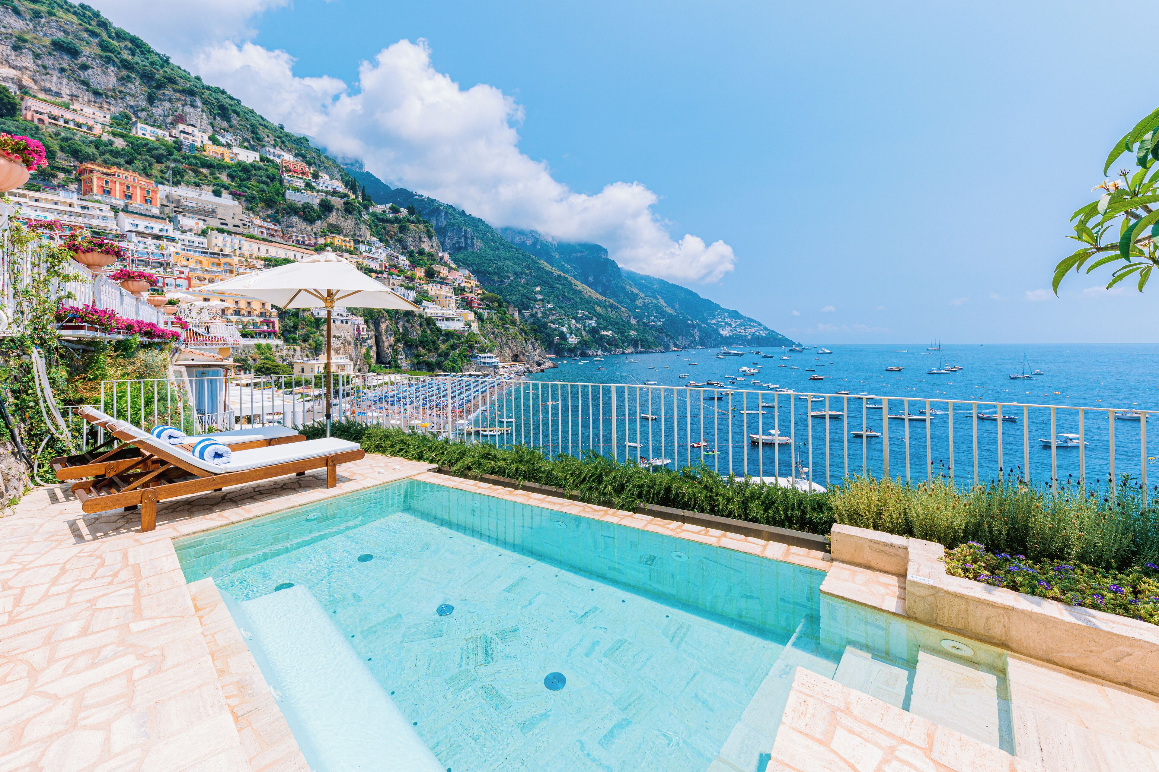 Suite Junior, piscine privée, vue mer | Terrasse/Patio