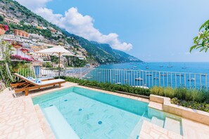 Junior Suite, Private Pool, Sea View | Terrace/patio