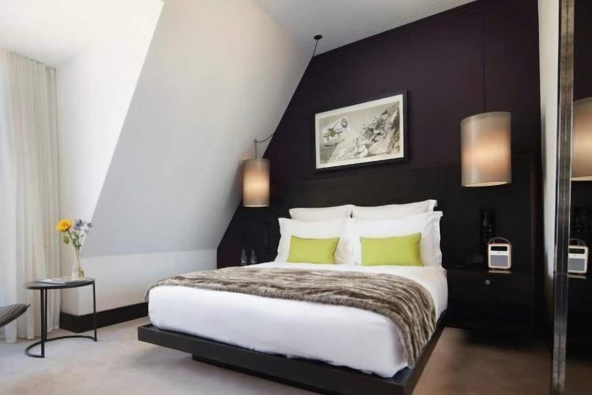 Hypo-allergenic bedding, down duvets, minibar, in-room safe