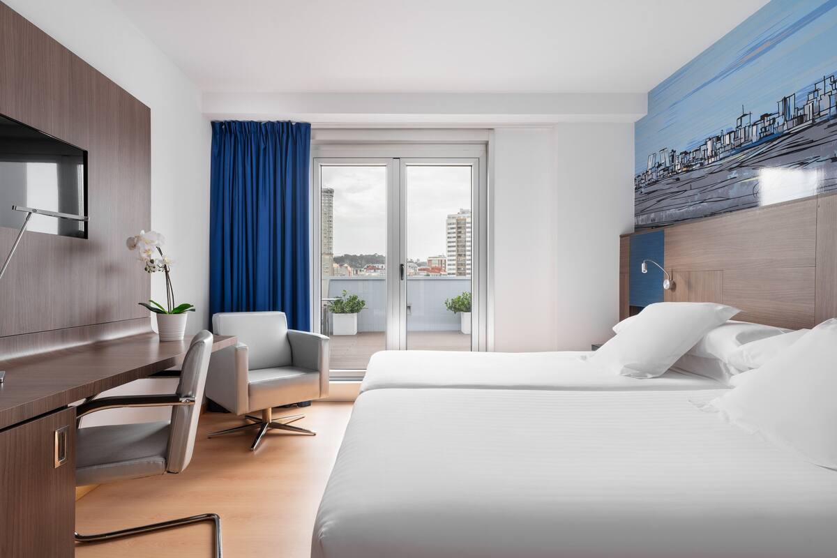 double or twin room, terrace, ocean view | 1 bedroom, premium bedding, memory-foam beds, minibar