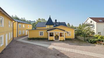 Uitzicht op de binnenplaats