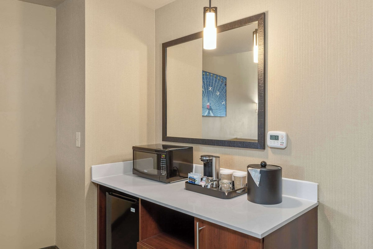 suite, 1 king bed with sofa bed, accessible, non smoking | in-room safe, desk, iron/ironing board, free wifi