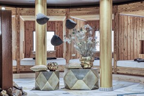 Couples treatment rooms, sauna, hot tub, Turkish bath, body treatments - Hotel Alte Post (Sankt Anton am Arlberg)