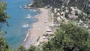 Aerial view - Glyfada Beach - Menigos Resort (Corfu)