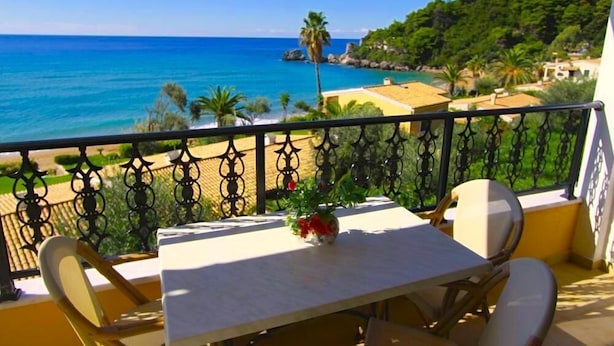 Comfort Apartment, 2 Bedrooms, Sea View | Balcony - Glyfada Beach - Menigos Resort (Corfu)