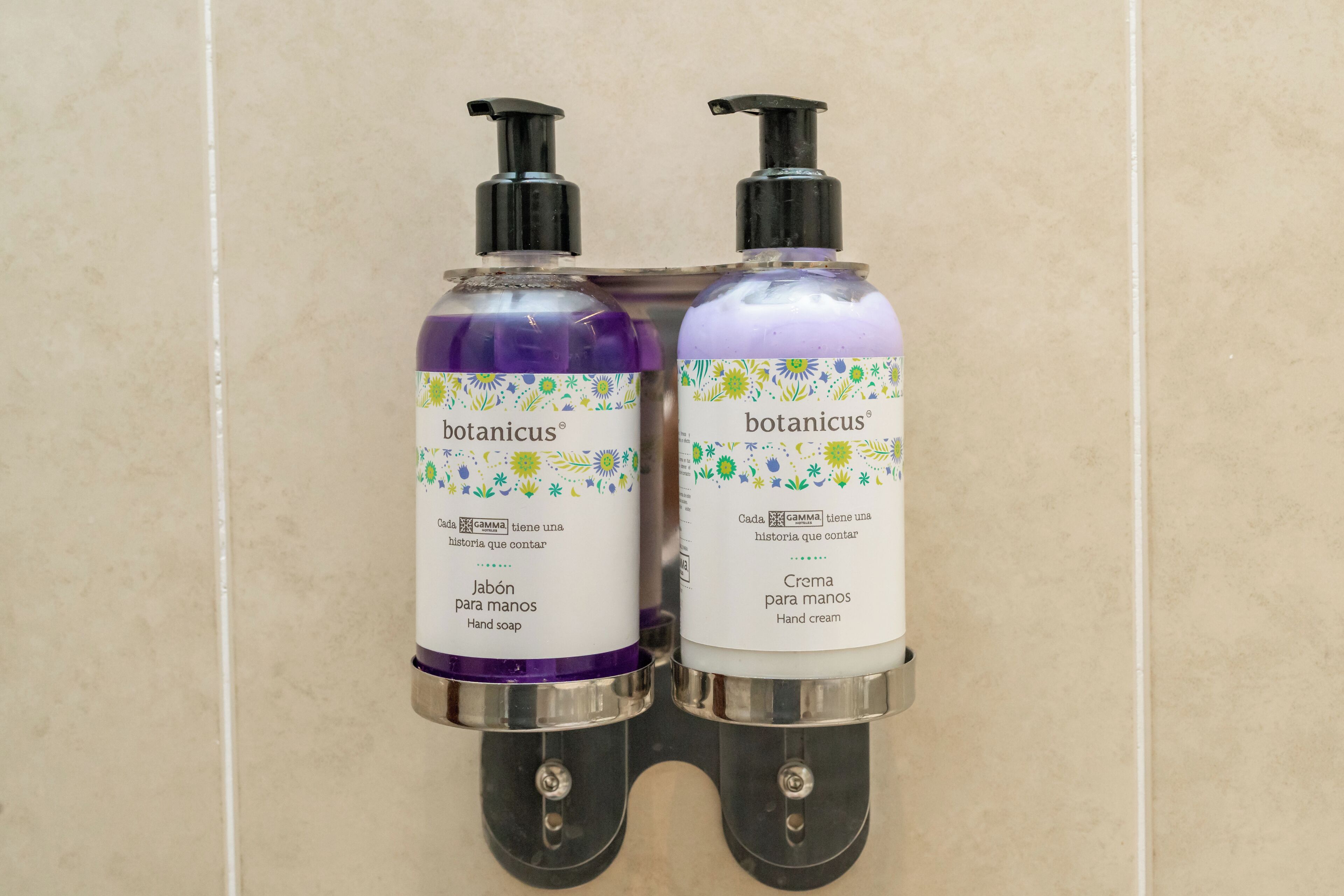 luxury room | bathroom | designer toiletries, soap, shampoo, toilet paper