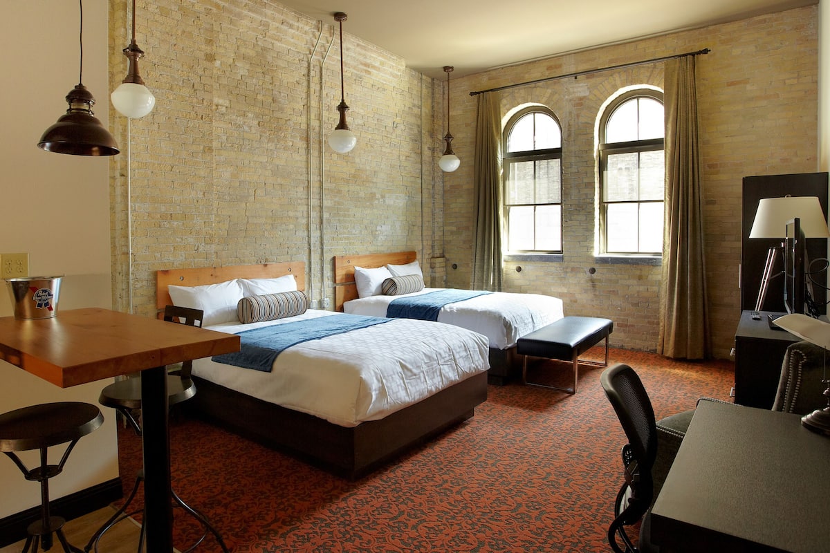 studio, 2 queen beds | premium bedding, pillow-top beds, individually decorated