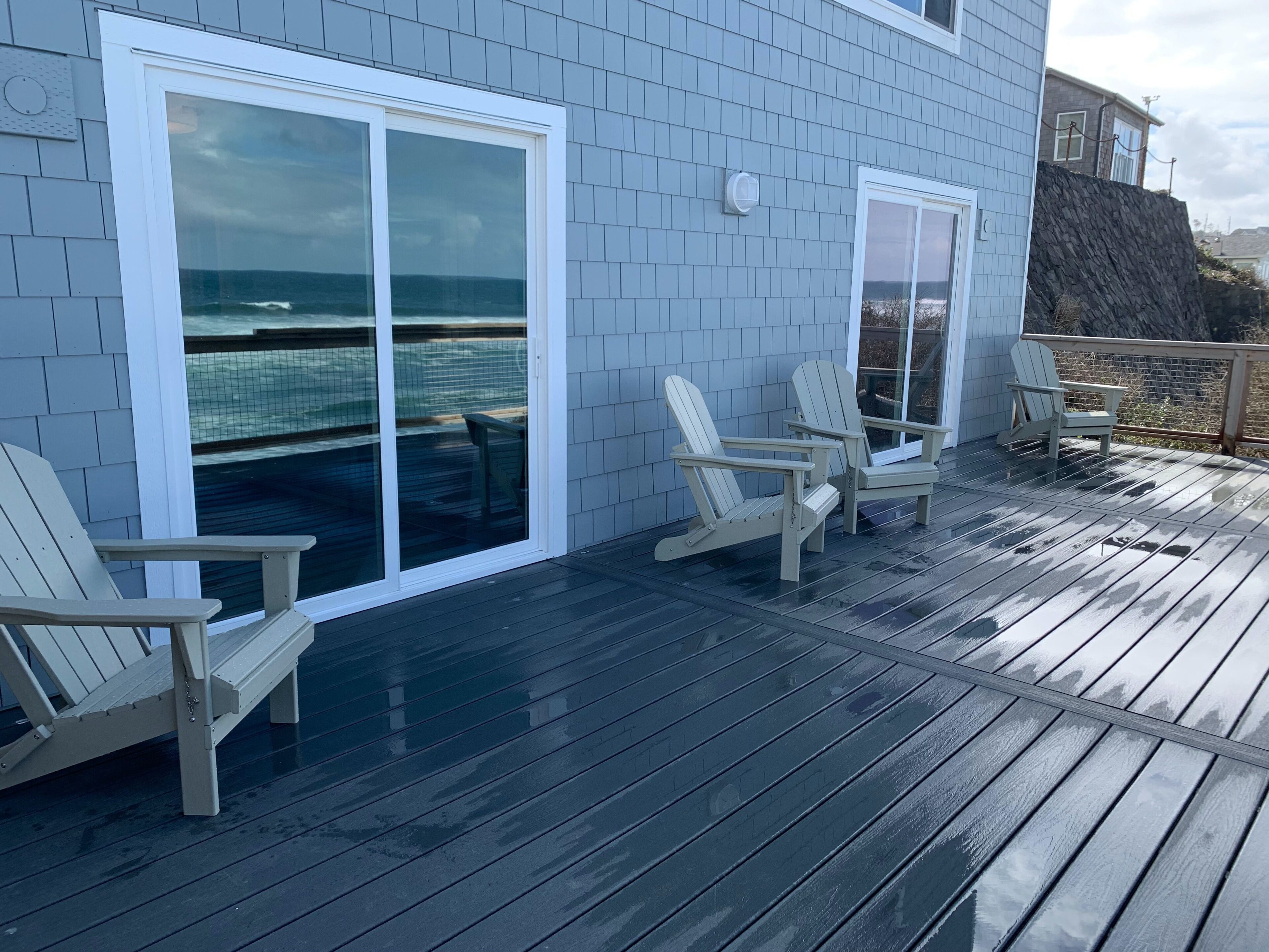 Familie suite, 2 slaapkamers, patio, uitzicht op oceaan | Terras