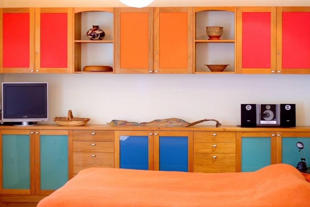 the villa studio - with garden view | private kitchen | fridge, coffee/tea maker, electric kettle