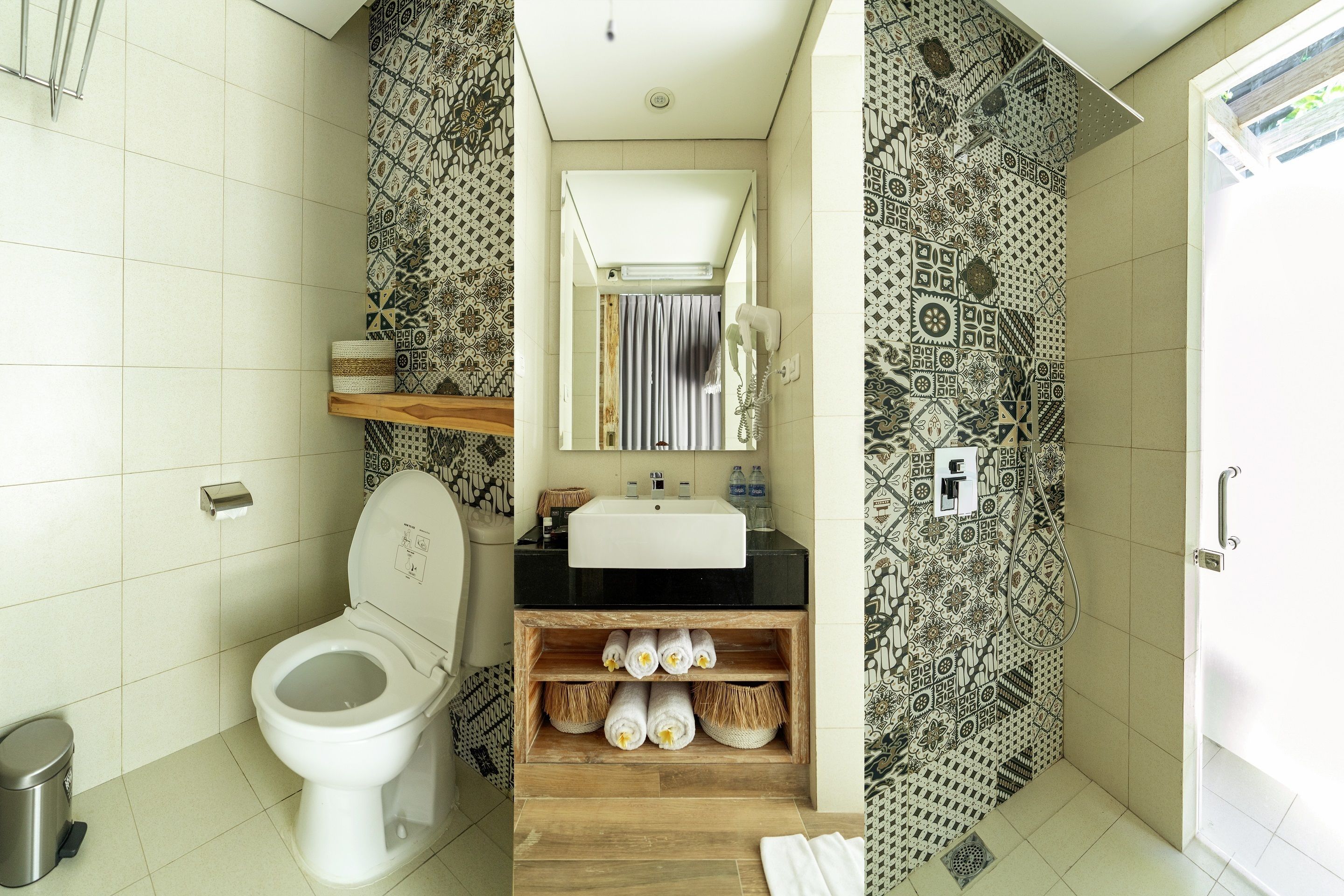 1br pool villa (ground floor) | bathroom | free toiletries, hair dryer, bathrobes, slippers