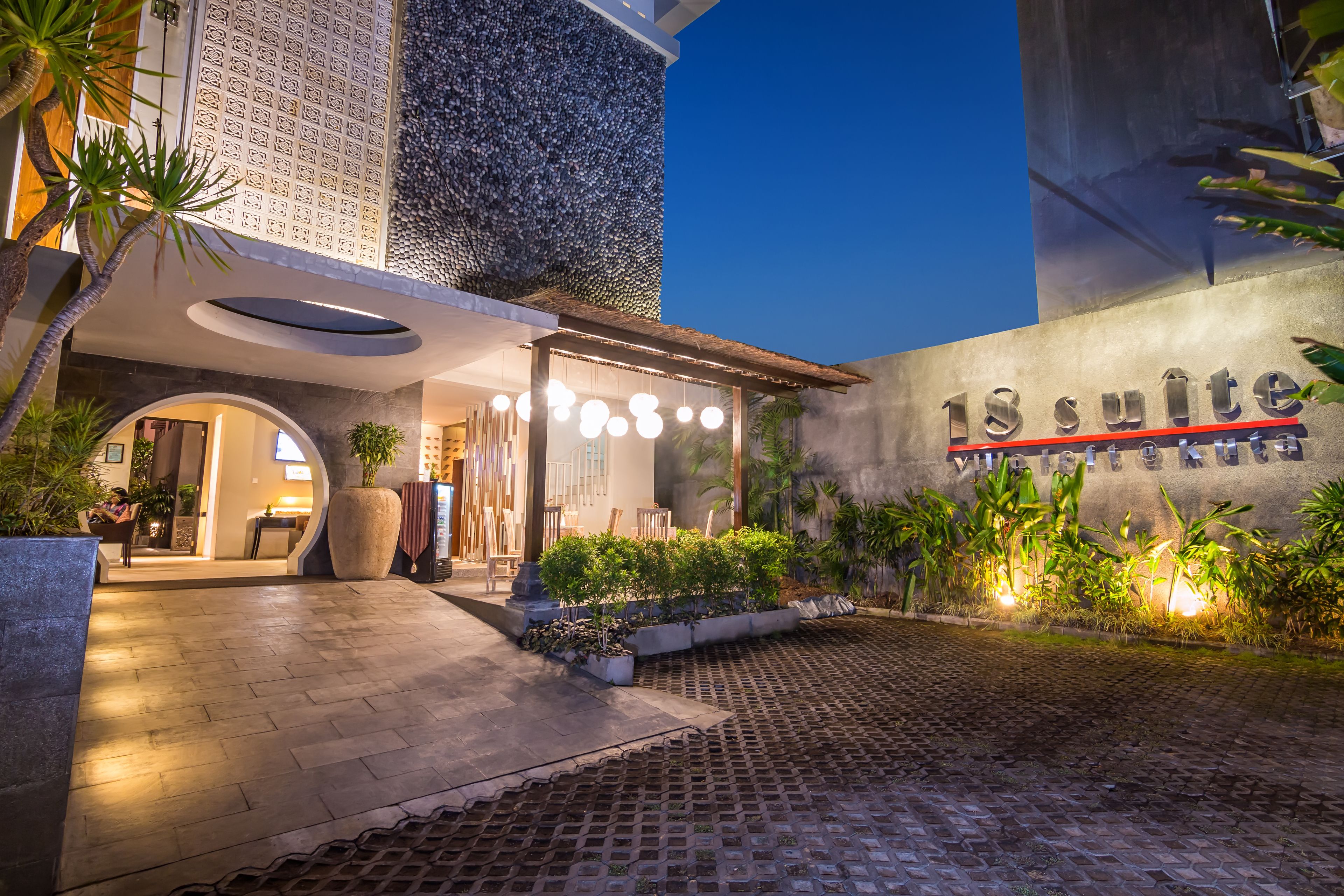 front of property – evening/night