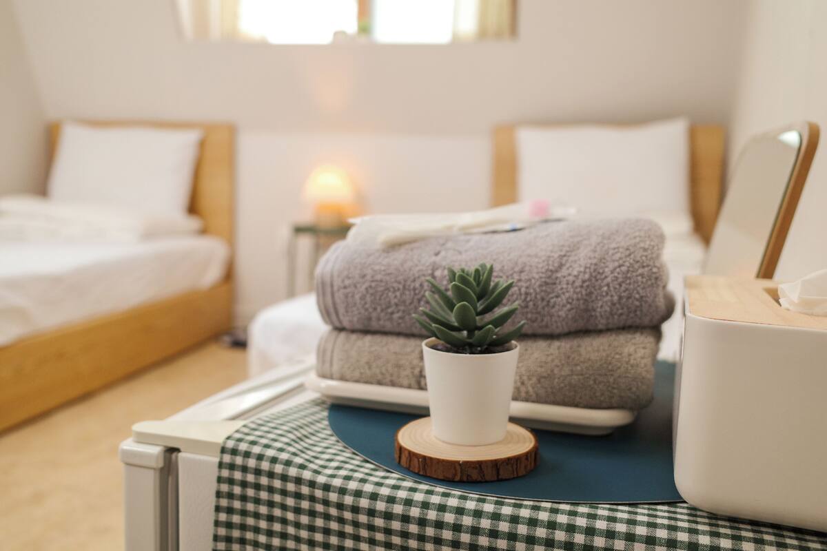 Deluxe Twin Room, 2 Twin Beds (non-Korean nationals only) | Gratis wi-fi och sängkläder