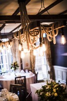 Dinner served, alfresco dining 