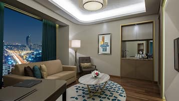 King Room, Apartment, 1 Bedroom | Living area | 42-inch LCD TV with cable channels, TV