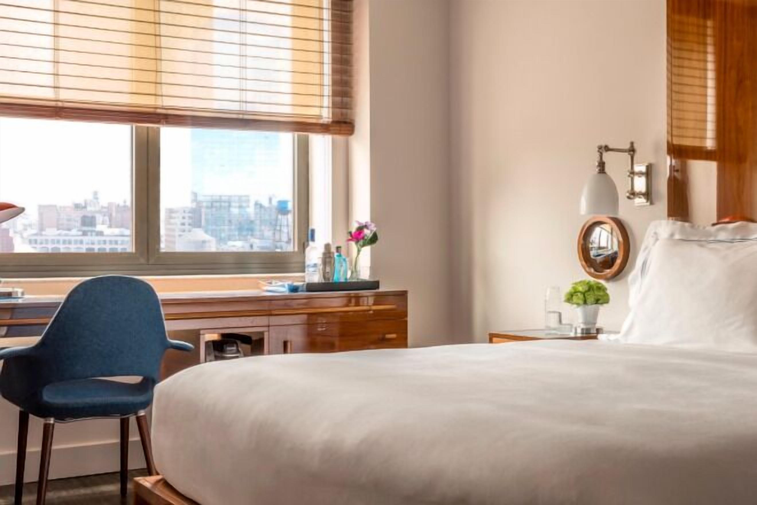 エジプト綿のシーツ、高級寝具、ピロートップベッド、ミニバー