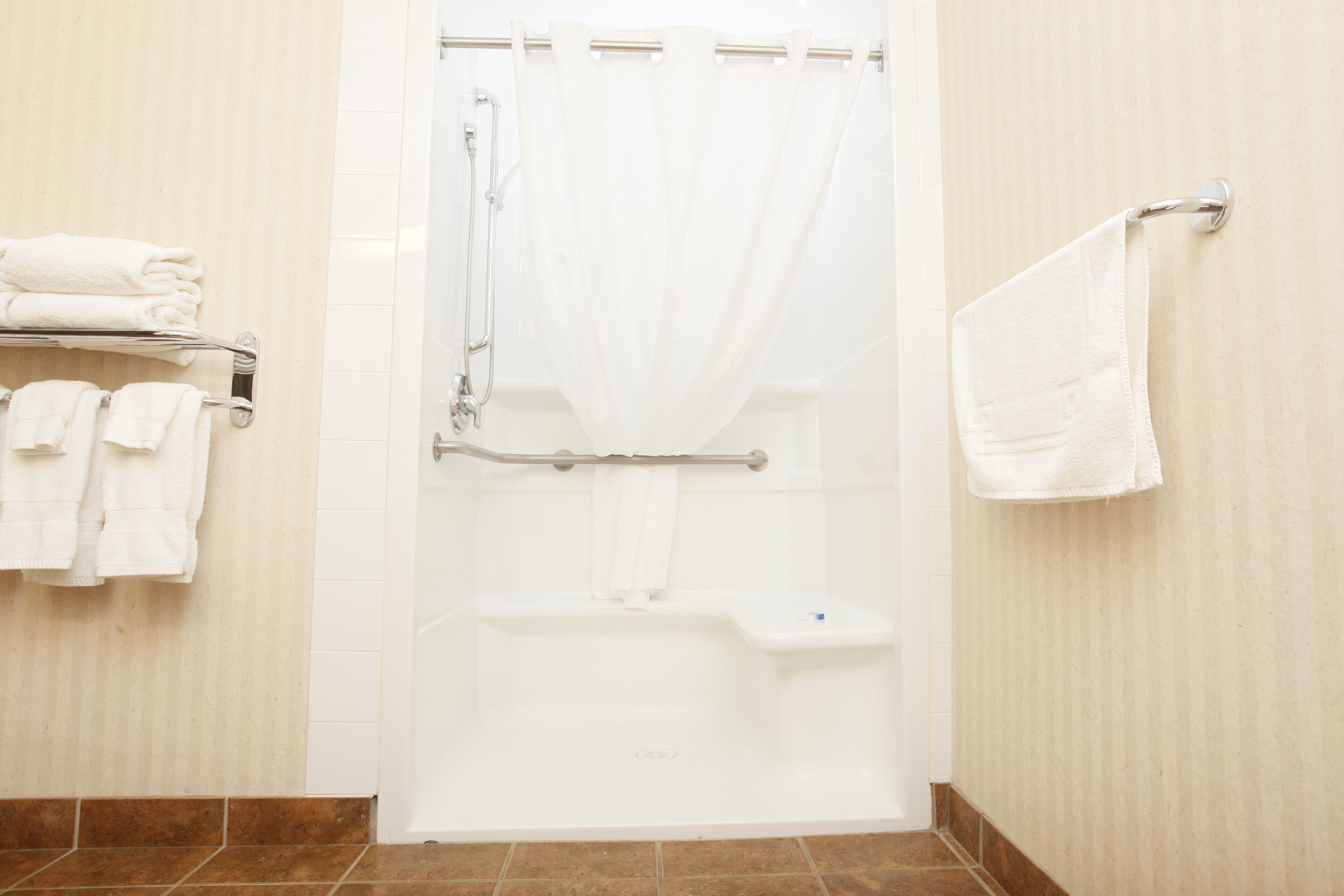 comfort room, accessible | bathroom | free toiletries, hair dryer, towels, soap