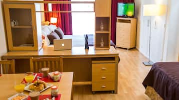 Down comforters, pillowtop beds, in-room safe, individually furnished