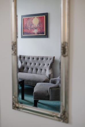 Comfort double room railway side | Premium bedding, pillowtop beds, minibar, desk
