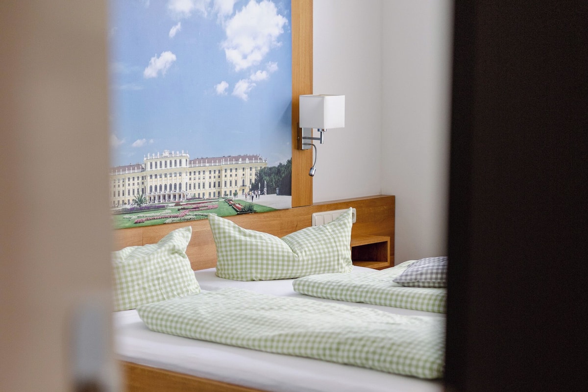 Comfort double room railway side | Premium bedding, pillowtop beds, minibar, desk